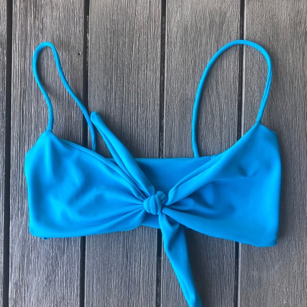 Handmade Baby Blue Bikini Top